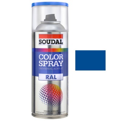 COLOR SPRAY SOUDAL RAL 155522 AZUL TRÁFICO 400ml