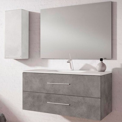 CONJUNTO MUEBLE BAÑO VALMAN COUNTRY CEMENTO 80cm