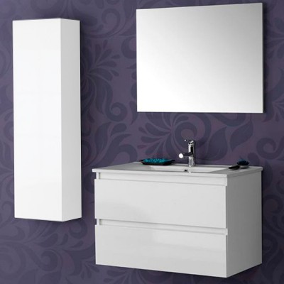 CONJUNTO MUEBLE BAÑO VALMAN PALMA BLANCO 100cm