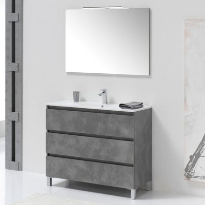 CONJUNTO MUEBLE VALMAN PALMA CEMENTO 80cm