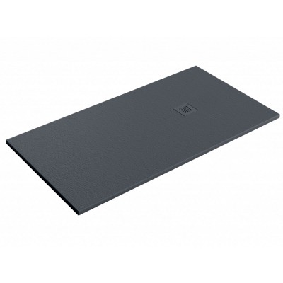 PLATO DUCHA BECRISA FOMENTERA ANTRACITA PIEDRA 70x150cm