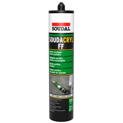 SELLADOR SOUDAL ACRÍLICO BLANCO 161970 300ml