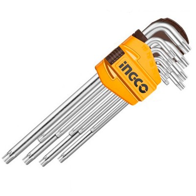 JUEGO 9 LLAVES TORX INGCO HHK13092