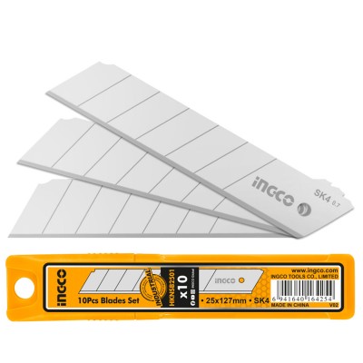 JUEGO 10 CUCHILLAS INGCO HKNSB2501 25x127mm