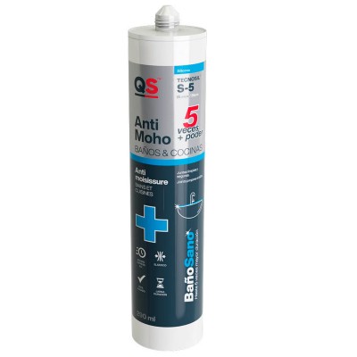 SILICONA QS ESPECIAL BAÑOS Y COCINAS S-5 82847 TRASLUCIDO 290ml