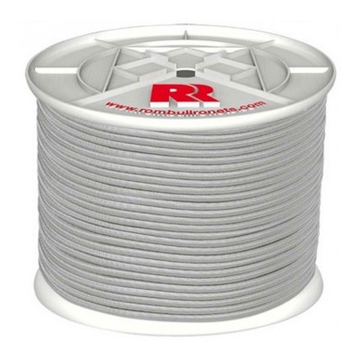 CARRETE CUERDA ROMBULL ELÁSTICA PES 8mm/25m BLANCO