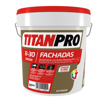 PINTURA TITANPRO R30 FACHADAS BLANCO 4L