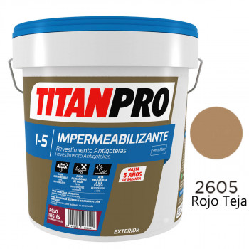 REVESTIMIENTO IMPERMEABILIZANTE ANTIGOTERAS I-5 ROJO TEJA 4L