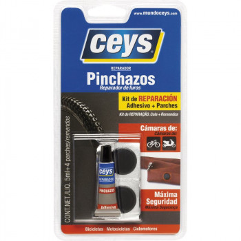 KIT REPARACIÓN CEYS PINCHAZOS 5ml + 4 PARCHES