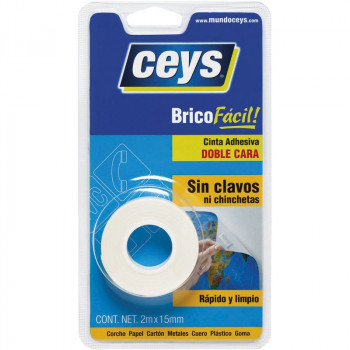 CINTA DOBLE CARA CEYS 2m