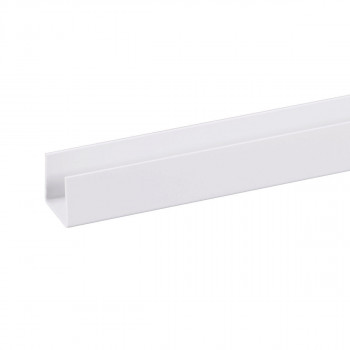 PERFIL JEWE EN ''U'' BLANCO 15x16mm 260cm