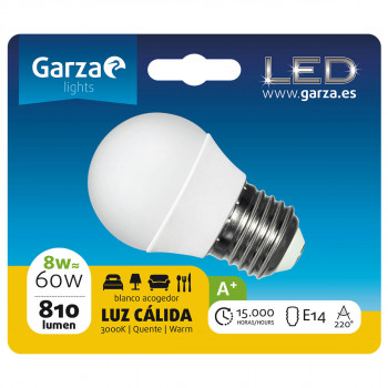 BOMBILLA GARZA ESFÉRICA 461147 8W