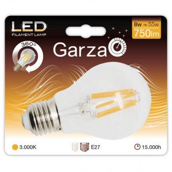 BOMBILLA GARZA STD FILAMENTO 400827 8W