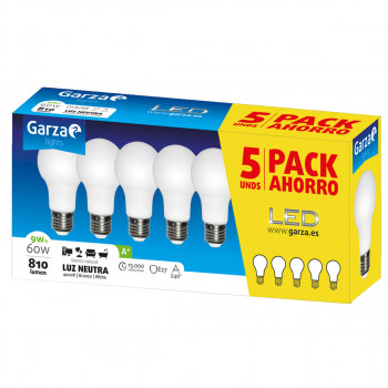 MULTIPACK BOMBILLAS GARZA ESTÁNDAR 461044B 7W