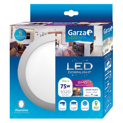 PLAFÓN LED GARZA 401111 12W