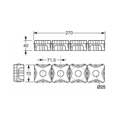 CAJA MECANISMO FAMATEL 3102