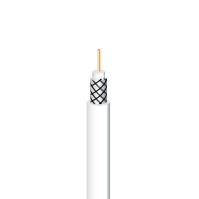 CABLE COAXIAL BRICABLE CR21659 TV 25m 21TV BLANCO