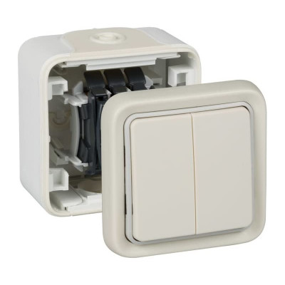 INTERRUPTOR/CONMUTADOR LEGRAND 191518 DOBLE FLEXO BCO