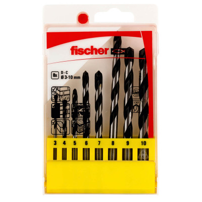 ESTUCHE BROCAS FISCHER PARED E 536607 8 PIEZAS