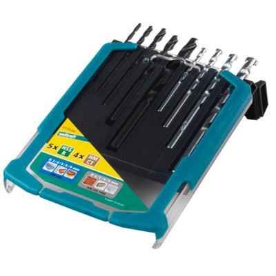 JUEGO BROCAS WOLFCRAFT 7115000 9 PIEZAS