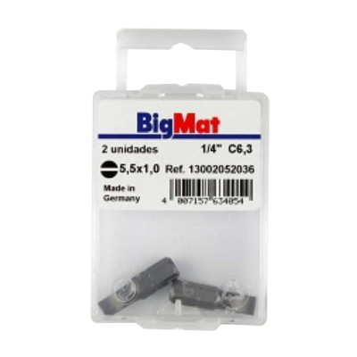 PUNTAS BIGMAT 13002061036 PLANAS 6,5x1,2x25mm 1/4''