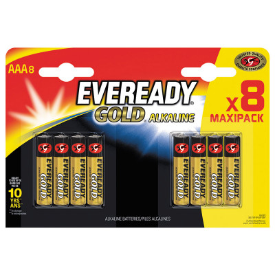 PILAS EVEREADY GOLD LR036 BL8 AAA