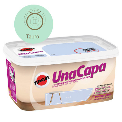 PINTURA ZODIACOLORS TITAN UNA CAPA VERDE TAURO 4L