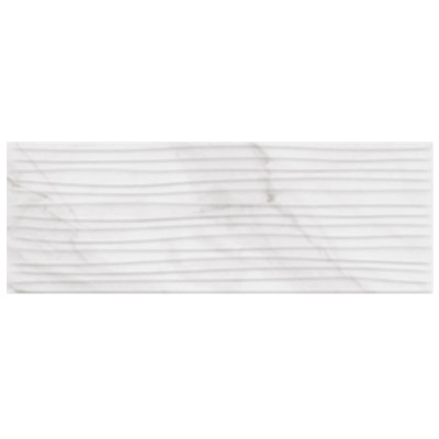 REVESTIMIENTO ECOCERAMIC RELIEVE ESSENTIAL WHITE 25x70cm