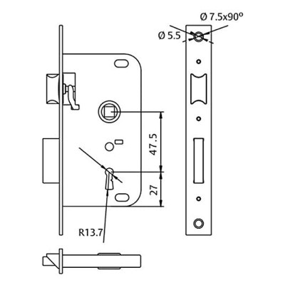 CERRADURA TESA 2002/40 200240HN