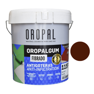 PINTURA OROPALGUM 115 FIBRADO MARRÓN FTV 15L