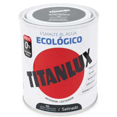 ESMALTE ECOLÓGICO TITANLUX VERDE CARRUAJES 750ml