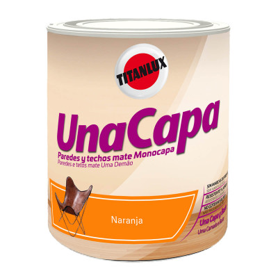 PINTURA TITAN UNA CAPA NARANJA 750ml