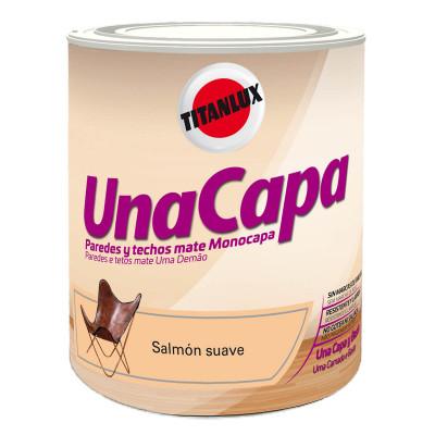 PINTURA TITAN UNA CAPA SALMÓN SUAVE 750ml