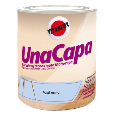 PINTURA TITAN UNA CAPA AZUL SUAVE 750ml