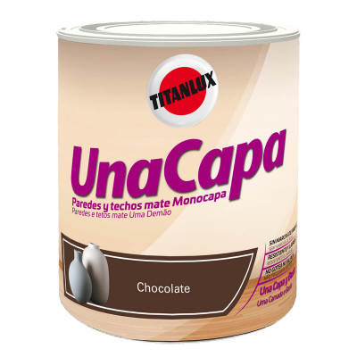 PINTURA TITAN UNA CAPA CHOCOLATE 750ml
