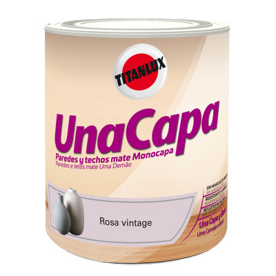PINTURA TITAN UNA CAPA ROSA VINTAGE 750ml