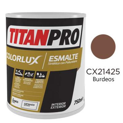 ESMALTE COLORLUX TITANPRO BURDEOS 750ml