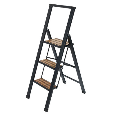 ESCALERA PLEGABLE WENKO 50483 ALUMINIO 3 ESCALONES