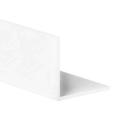 PERFIL PVC ÁNGULO BLANCO 1m