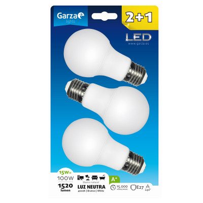 BOMBILLA STD GARZA 461071 15W
