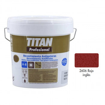 REVESTIMIENTO TITAN ANTIGOTERAS A8 ROJO INGLÉS 4L
