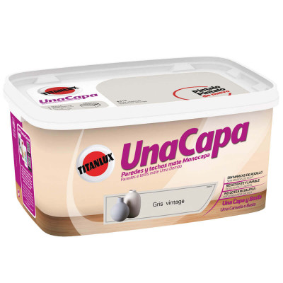 PINTURA TITAN UNA CAPA GRIS VINTAGE 4L