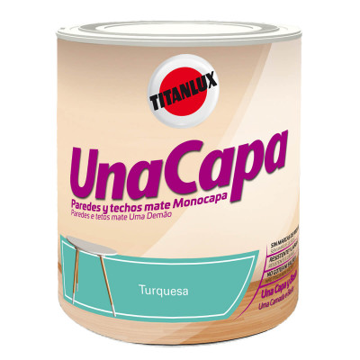 PINTURA TITAN UNA CAPA TURQUESA 2,5L
