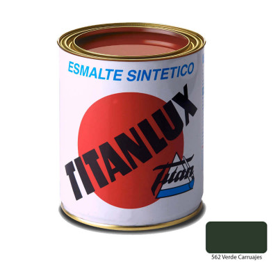 ESMALTE SINTÉTICO TITANLUX VERDE CARRUAJES 750ml