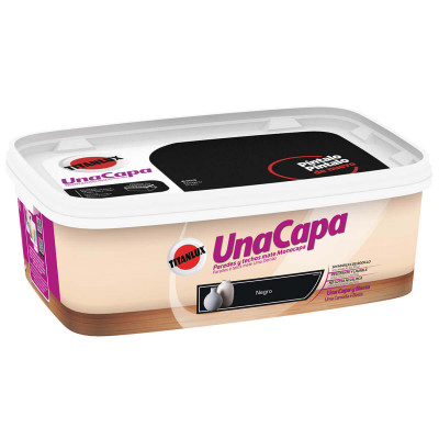 PINTURA TITAN UNA CAPA NEGRO 2,5L