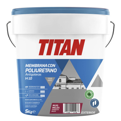 MEMBRANA ANTIGOTERAS CON POLIURETANO H10 ROJO INGLÉS 20kg