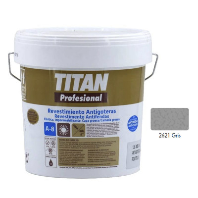 REVESTIMIENTO TITAN ANTIGOTERAS A8 GRIS 15L