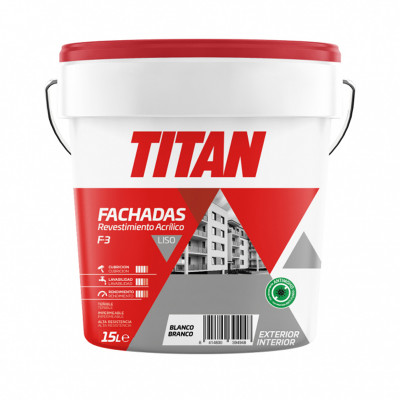 REVESTIMIENTO TITANPRO FACHADAS BLANCO MATE 15L