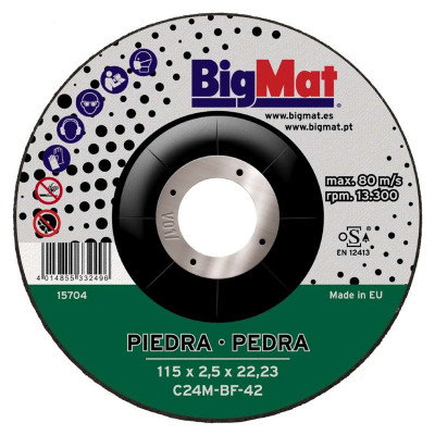DISCO PIEDRA BIGMAT 341853 C24R 115mm
