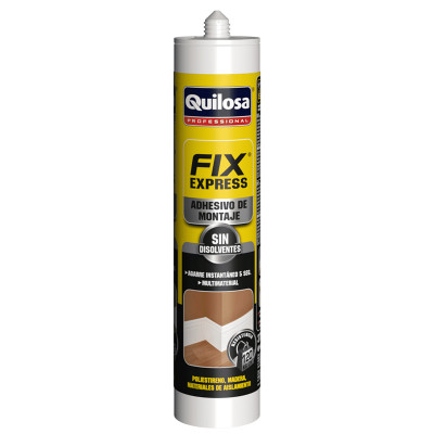 CARTUCHO ADHESIVO MONTAJE QUILOSA FIX ESPRESS BLANCO 10024498 375g
